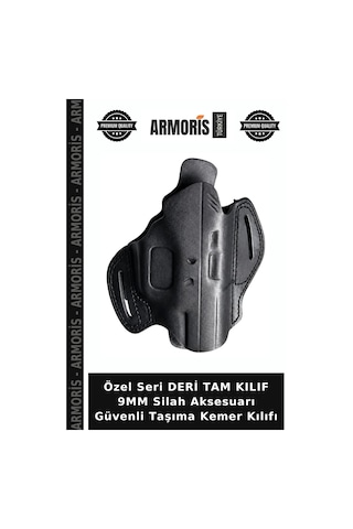 Özel Seri Deri Tam Kılıf 9mm Aksesuarı Güvenli Taşıma Kemer Kılıfı