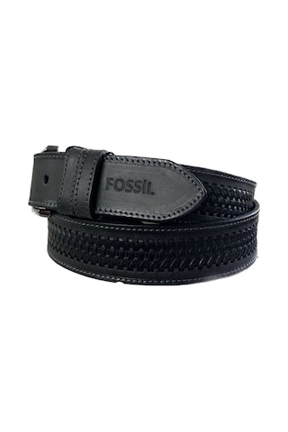 Fossil Gri Desenli Hakiki Deri Spor Kemer 4cm-125cm Gri