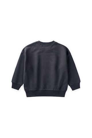 Pullu Ay Yıldız Nakışlı Sweatshirt 2-8 Yaş Antrasit Antrasit