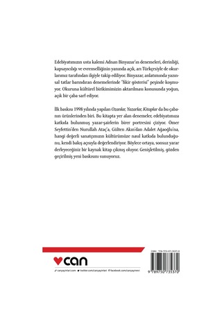 Ozanlar, Yazarlar, Kitaplar - Adnan Binyazar - Can Yayınları