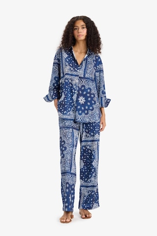 Defacto Regular Fit Şal Desenli Plaj Pantolonu-fall İn Love F8336ax25hsnv241 Lacivert