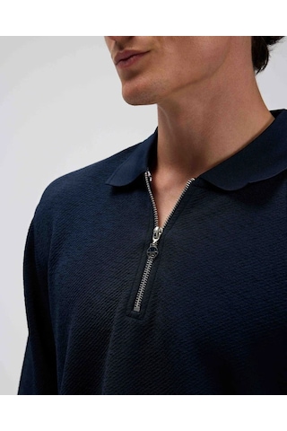 Ellesse Erkek Polo Sweatshirt Em601-nv Lacivert