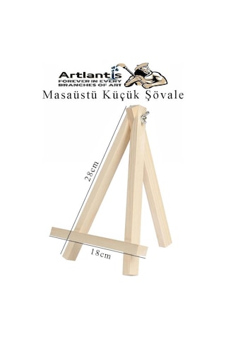Mini Şövale 20x20 Cm Siyah Tuval 3 Ml Akrilik Boya 6 Renk Ve Fırça Mini Siyah Tuval Masaüstü Küçük Şövale Boyama Seti