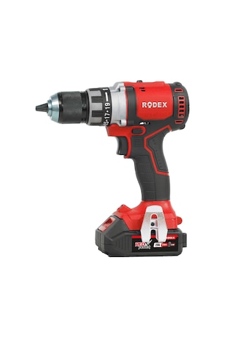 Rodex RPX2350F Kömürsüz Darbeli Matkap 20 V Çift Akülü Vidalama