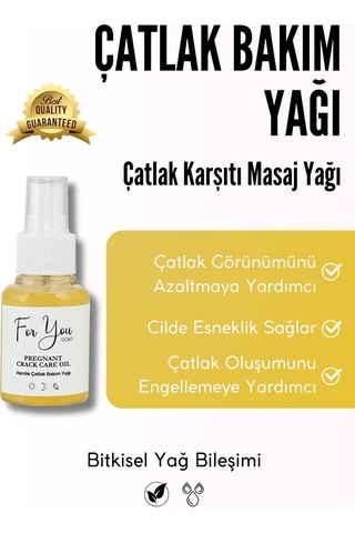 Çatlak Karşıtı Cilt Bakım Yağı & Hamile Çatlak Bakım Yağı