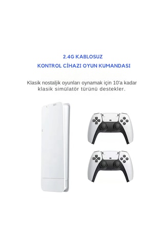 Wearfitpro M15 4k Tv Video Oyun Konsolu 2.4g Kablosuz Joystick 20.000 Retro Oyunlu Oyun Konsolu