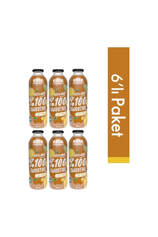 6'lı Organik %100 Smoothie Turuncu 700 Ml