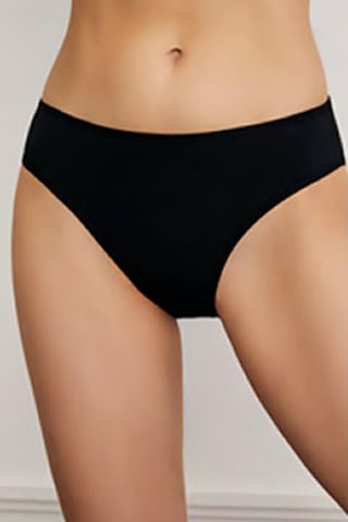 Eros 720 Kadın Klasik Slip 3'Lü Siyah-Beyaz-Ten