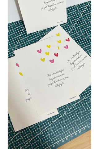 Anahtarlık Kartı Kalpli 9,5x15 Cm 49 Adet Kişiye Özel