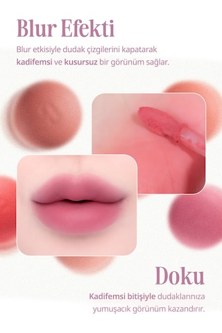 Blur Efektiyle Dolgun Görünüm Sunan Kadife Bitişli Tint Clıo Volumate Blur Tint 111 Antique Red Plum