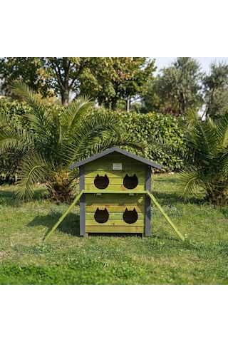 4 Yuvalı Kedi Evi Pati Emlak