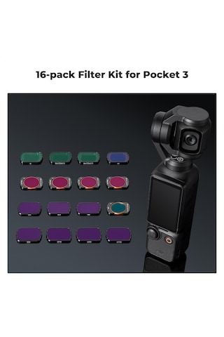 K&f Concept Magnetic 16 Parça Filtre Seti Djı Osmo Pocket 3 Com