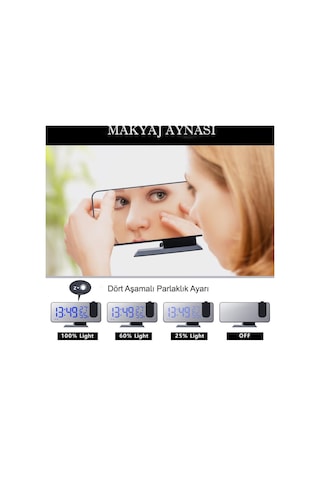 Dailytech Çok Fonksiyonlu Masaüstü Saat (Fm Radio Alarm Projeksiy