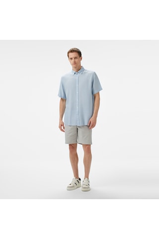 Nautica Erkek Mavi Classic Fit Çizgili Gömlek Çizgili W55447t Mavi