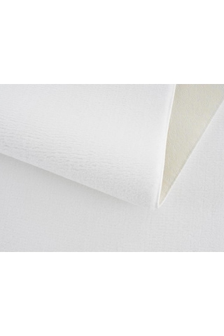 Vl Comfort Peluş Halı Gri Overloklu Beyaz