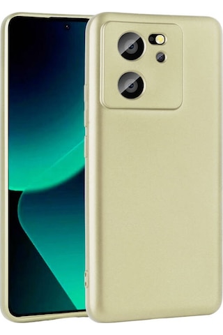 Xiaomi Mi 13t Pro Kılıf Esnek Yapılı İnce Slim Silikon Kapak Ryc/premier Gold
