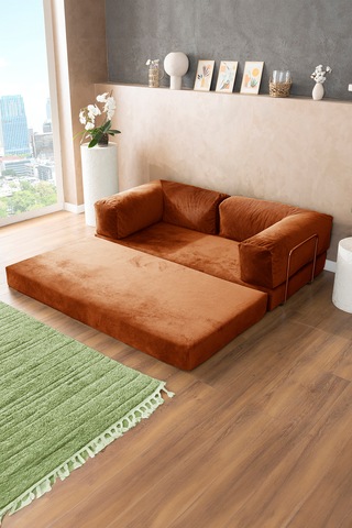 Argimo Godila Yatak Köşe Koltuk Turuncu