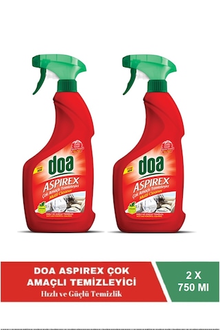 Doa Çok Amaçlı Temizleyici Aspirex 750 Ml Vegan X 2 Adet 2'li Set