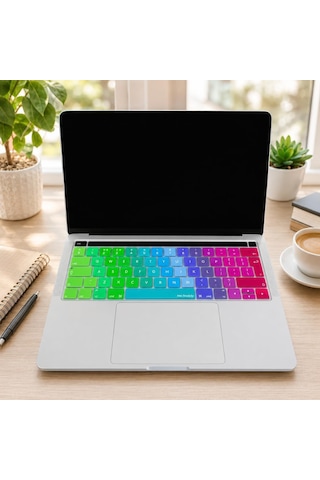 İngilizce Klavye Koruyucu Macbook Pro 13 15 Touch Bar Uyumlu A1706 A1989 A2159 A1707 A1990 Uk Iso Ters L Enter Avrupa İngilizce Baskılı Silikon Keyboard Cover Pembe Yeşil