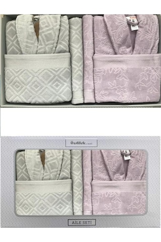 Özdilek Bornoz Takımı Pastoral Aile Seti Çift Kişilik