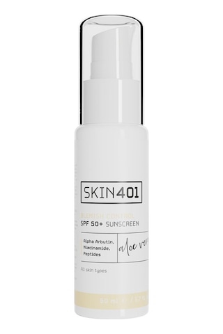 Skin401 Spf 50+ Leke Karşıtı Aloe Vera Nemlendiricili Güneş Kremi 50ml