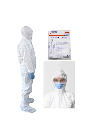 Vento Guard Koruyucu Tulum - Xl Beyaz Non-woven Kumaş