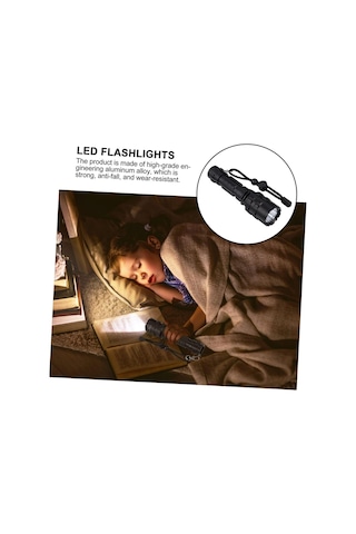 Usb Şarjlı Su Geçirmez El Feneri Yüksek Lumenli Led Işık Kamp Ve Avcılık Için Uygun Dayanıklı Alüminyum Gövde Geniş Açılı Görüş Açısı Ile Gece Güvenliği Enerji Sınıfı A++ Siyah