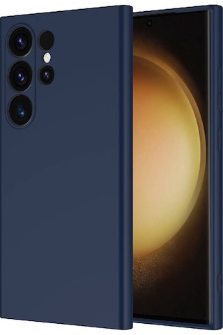 Galaxy Uyumlu S24 Ultra Kılıf Lansman Tasarım İç Yüzeyi Kadife Silikon