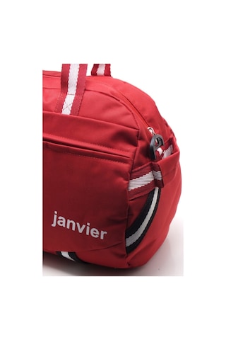 Janvıer Kırmızı Unisex Orta Boy Spor Çantası Kırmızı