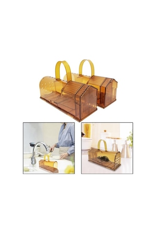 Createtech Homyl 2'li Yeniden Kullanılabilir Fare Kapanı - Kahverengi