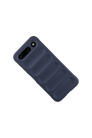 Maks Technology Tecno Spark 50 5g Kılıf Esnek Tpu Oyuklu Arka Yüzey Tasarımlı Mkst Etnik Silikon Kapak - Lacivert