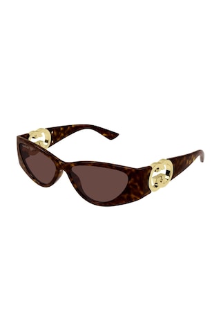 Gucci Gg1824s 002 55 Kadın Güneş Gözlüğü Kahverengi