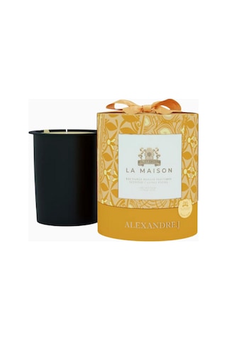 Alexandre J Pure White Mum 220g, Porselen Ve Bronz Tasarım
