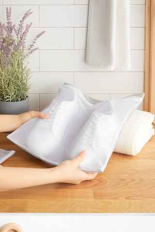 Ocean Home Textile 3'lü Gri Renk Ayakkabı Yıkama Filesi Set