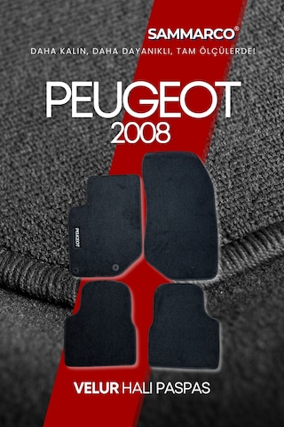 Peugeot 2008 2025 Halı Paspas Velur Paspas Kumaş Paspas Oto Paspas