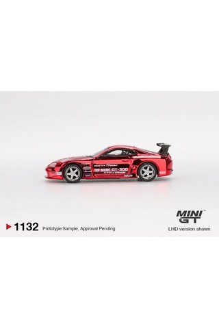 1:64 Ölçek Mini Gt Toyota Supra A80 Top Secret Gt-300 Diecast Metal Minyatür Model Araba 5cm