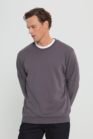 Ac&Co / Altınyıldız Classics Standart Fit Normal Kesim Bisiklet Yaka Erkek Sweatshirt - Koyu Gri