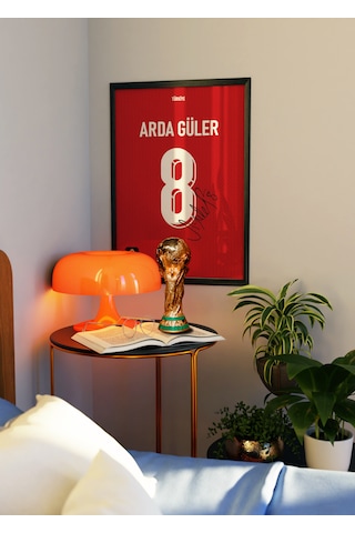 Arda Güler 8 Türkiye Milli Takım Forma Tasarrımlı Poster Siyah Çerçeveli Arda Güler 8 Türkiye Milli Takım Forma Tasarrımlı Poster Siyah Çerçeveli