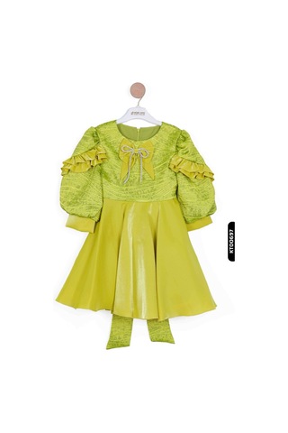 Xo Kids Kız Çocuk Elbise 3-7 Yaş 924 Yeşil