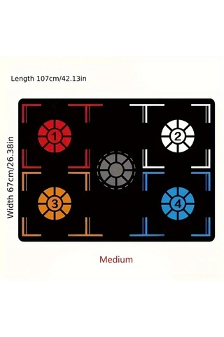 Elmpaly Küçük Boyutlu 1 Adet Basketbol Ayak Hareketleri Antrenman Matı, Ses Azaltıcı Ve Kaymaz, İç Mekan Top Sürme Alıştırmaları İçin