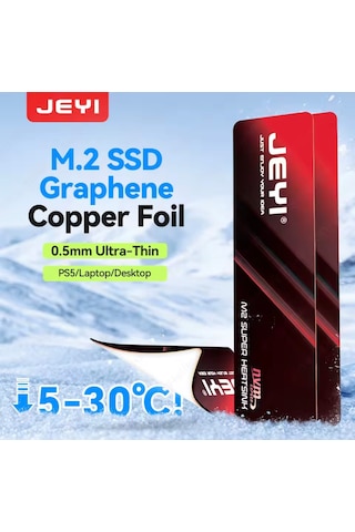 Jeyı M.2 2280 Ssd Grafen Bakır Soğutucu-nvme/sata İçin Ultra İnce
