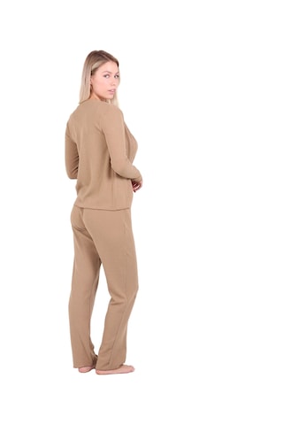 U&me Ribbed Crop 3lü Takımı Camel Çok Renkli
