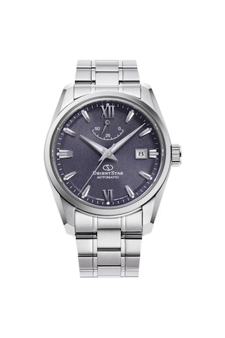 Orient Star Re-au0112v00b Kurmalı Otomatik Çelik Gri Mor Kadran Safir Cam 10 Atm 39 Mm Erkek Kol Saati