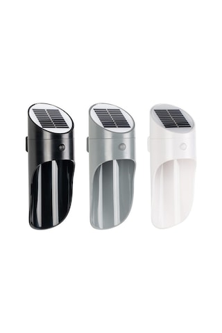 Cbtx Bahçe Aydınlatma Güneş Enerjili Dış Mekan Led İndüksiyon Duvar Lambası Gece Lambası Radar İndüksiyon Aydınlatma, Beyaz Işık Siyah