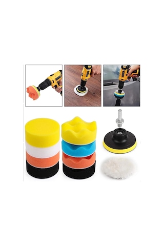 Pasta Cila Polisaj Süngeri Pedi Seti 115 Mm Otomotiv Parlatıcı 1