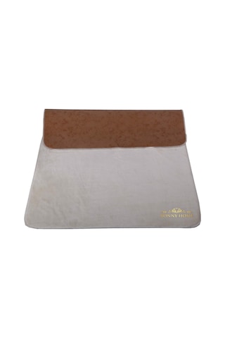 Bonny Home Unicolor Düz Krem 2li Banyo Paspası Halısı Seti Kaymaz Krem