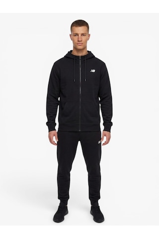 New Balance Nb Lıfestyle Men Full Zıp Erkek Siyah Sweatshirt - Mnj3646