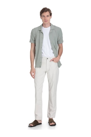 Hatemoğlu Keten Regular Fit Pamuklu 5 Cep Kanvas Pantolon 37272 Keten D.