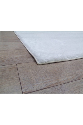Peluş Banyo Paspas Beyaz Beyaz
