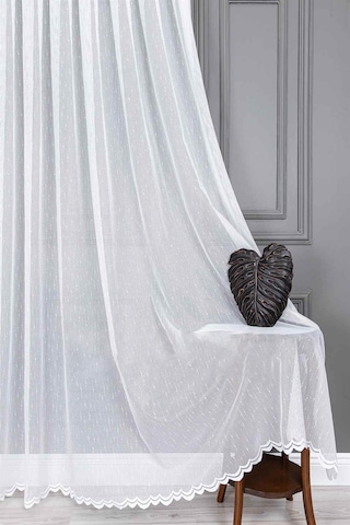 Evdepo Home Kullanıma Hazır Örme Tül Perde (540765923)